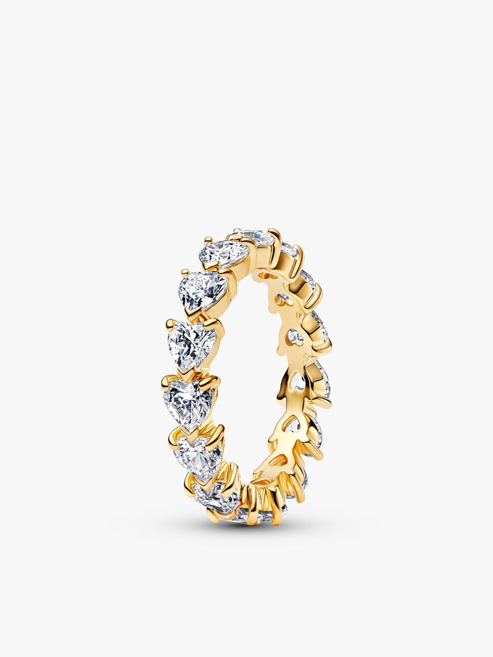 Double Heart Sparkling Ring P3 Kr