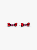 Disney Snow White Bow Stud Earrings X2 Sr