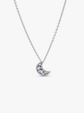 Crescent Moon Pendant Necklace Z9 dD