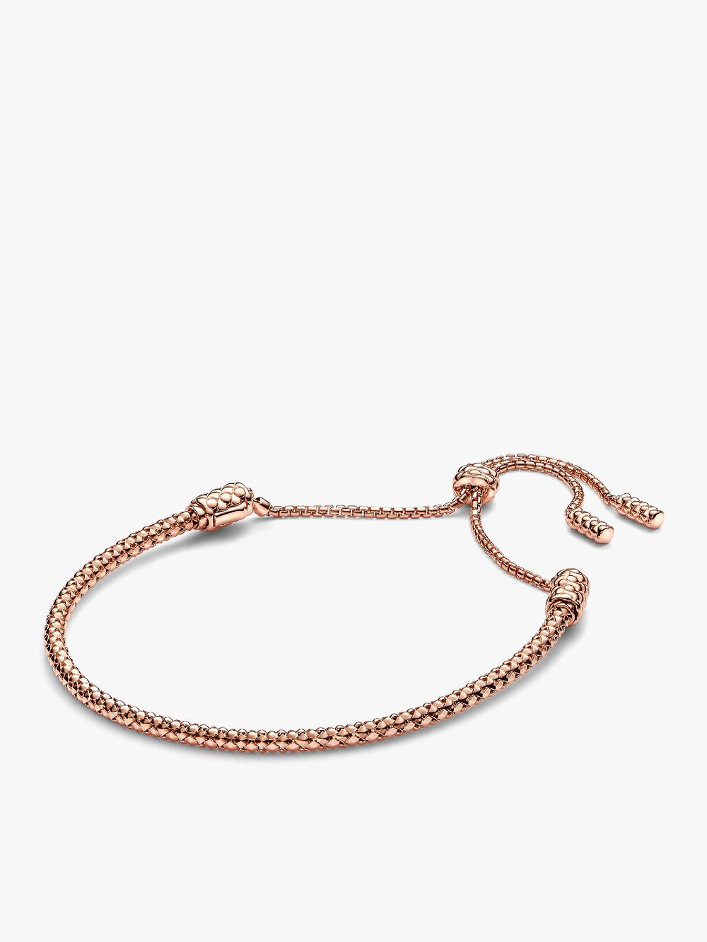 Moments Heart T-Bar Snake Chain Bracelet E8 QE