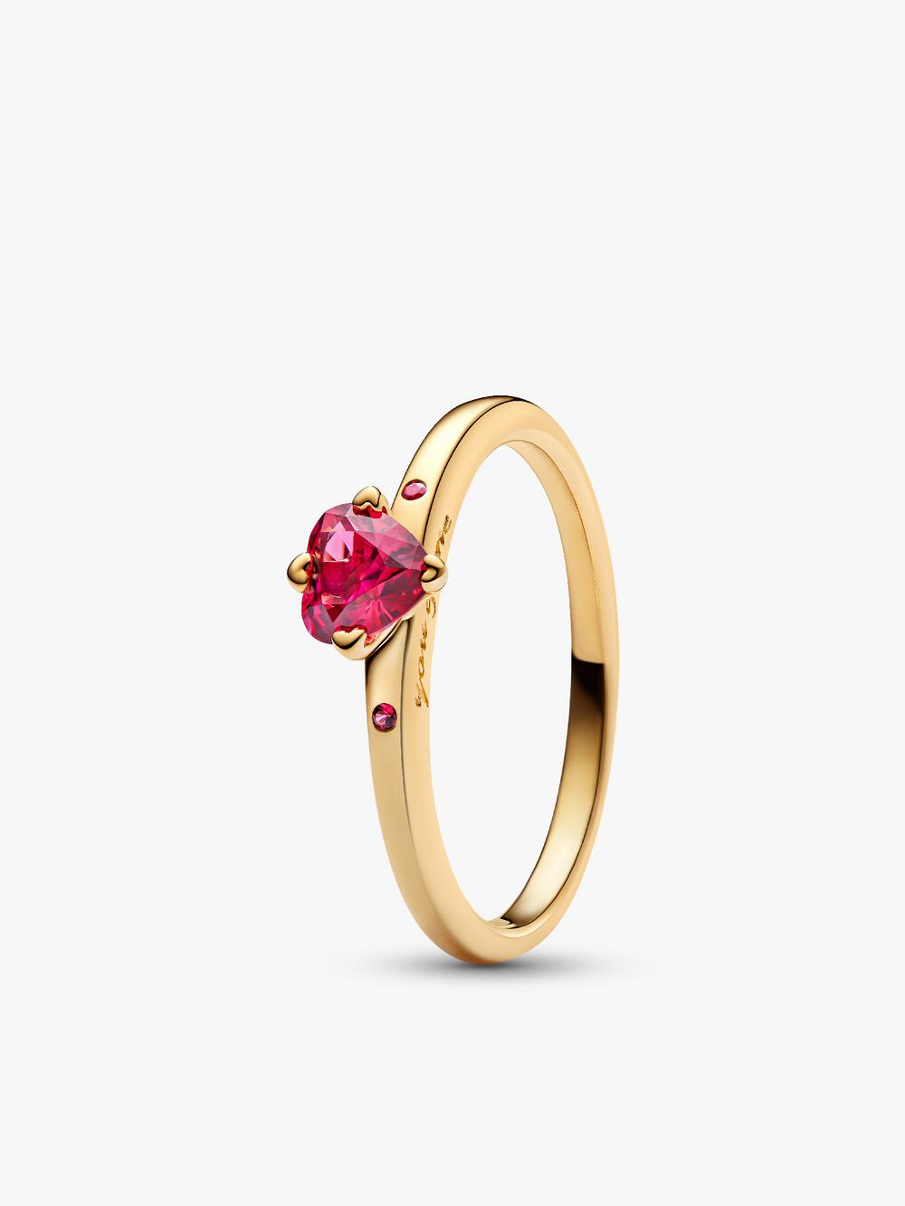 Clear Sparkling Crown Solitaire Ring I5 Be