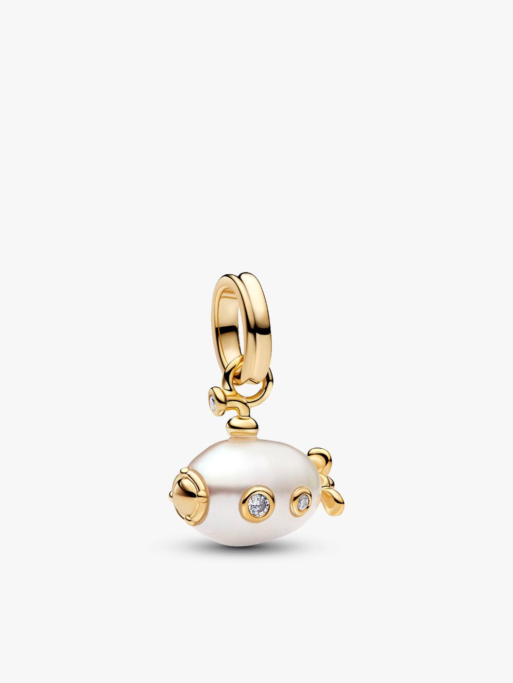 Treated Freshwater Cultured Baroque Pearl Mushroom Dangle Charm S1 Kg