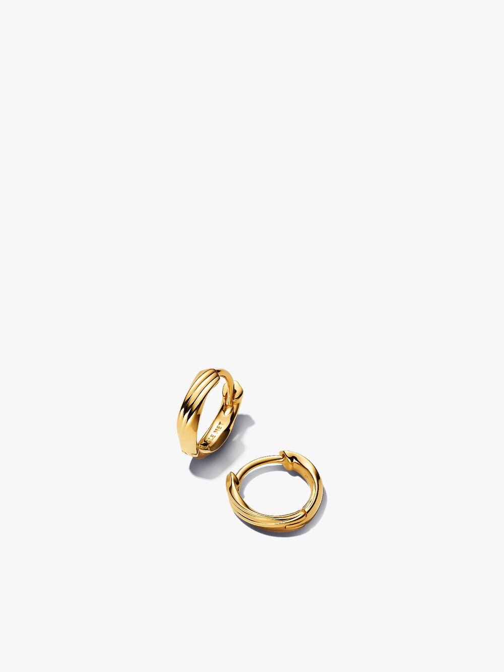 Round Huggie Hoop Earrings N7 Ue