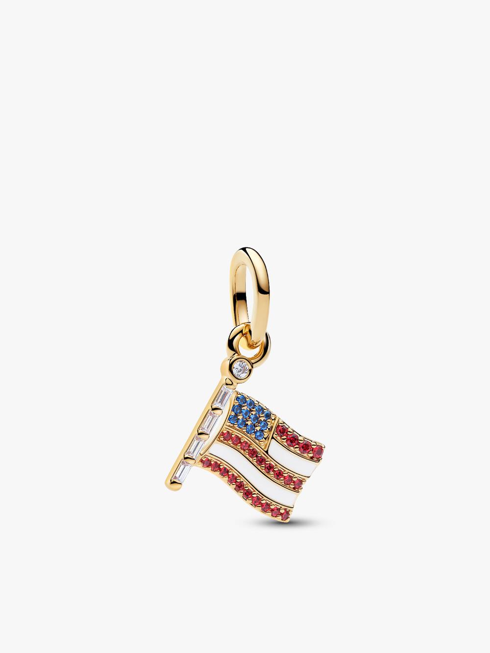 Treated Freshwater Cultured Baroque Pearl Padlock Dangle Charm Z6 92