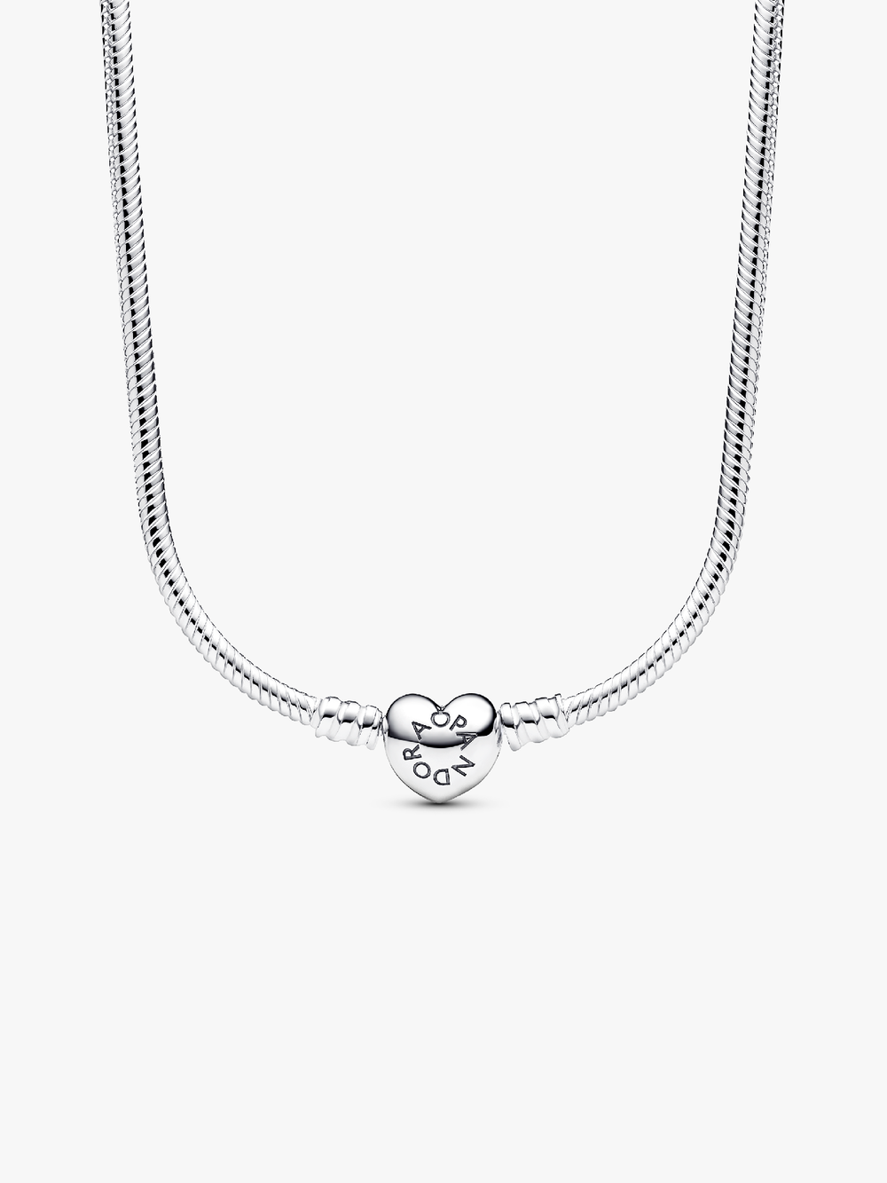 Moments Heart Clasp Snake Chain Necklace H5 hH