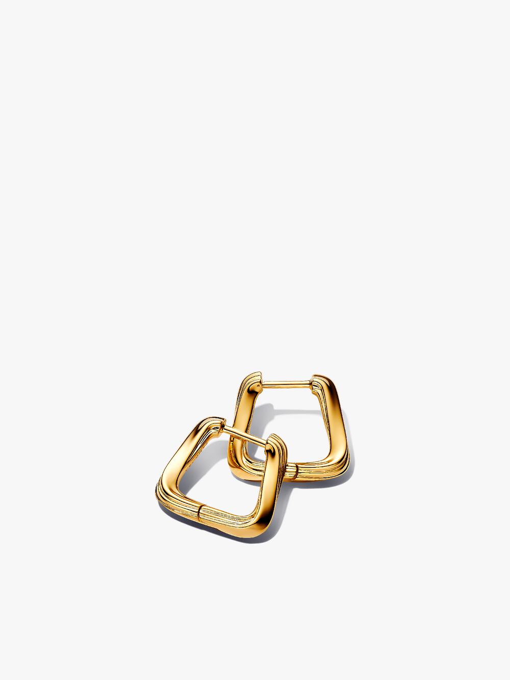 Organically V-shaped Open Hoop Earrings Z1 ix