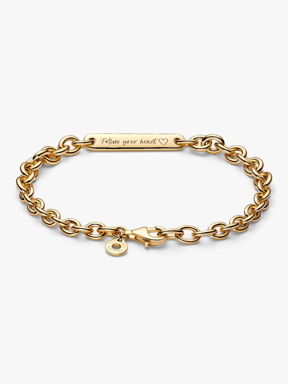 Engravable Bar Link Bracelet J2 ct