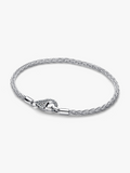 Pavé Clasp Foxtail Chain Charm Bracelet B8 Xk