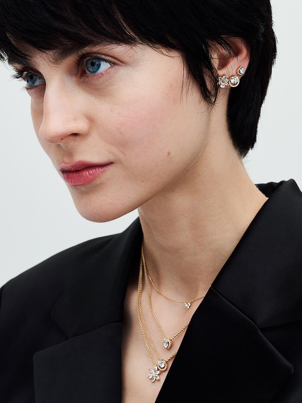 Sparkling Heart Collier Necklace S2 cL
