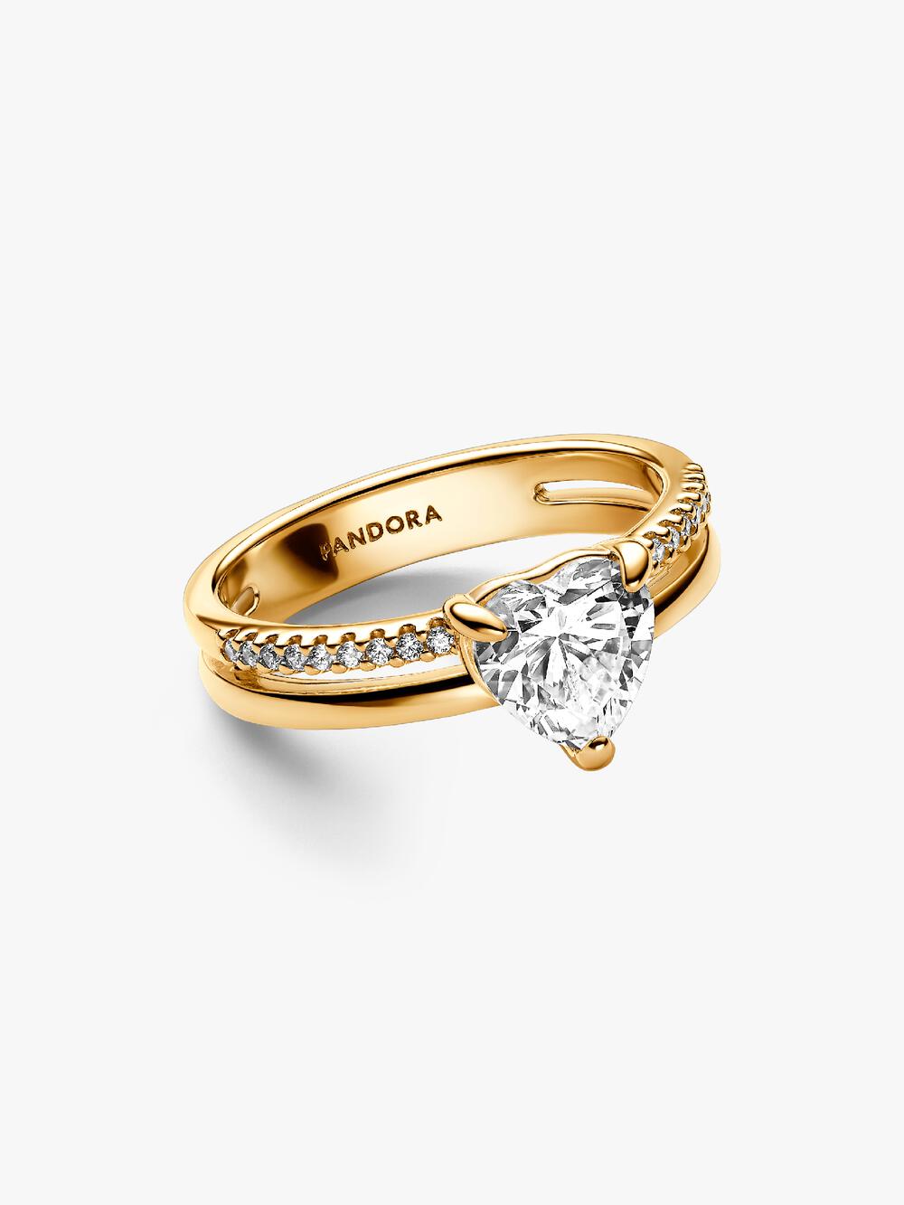 Double Band Heart Ring I9 dj
