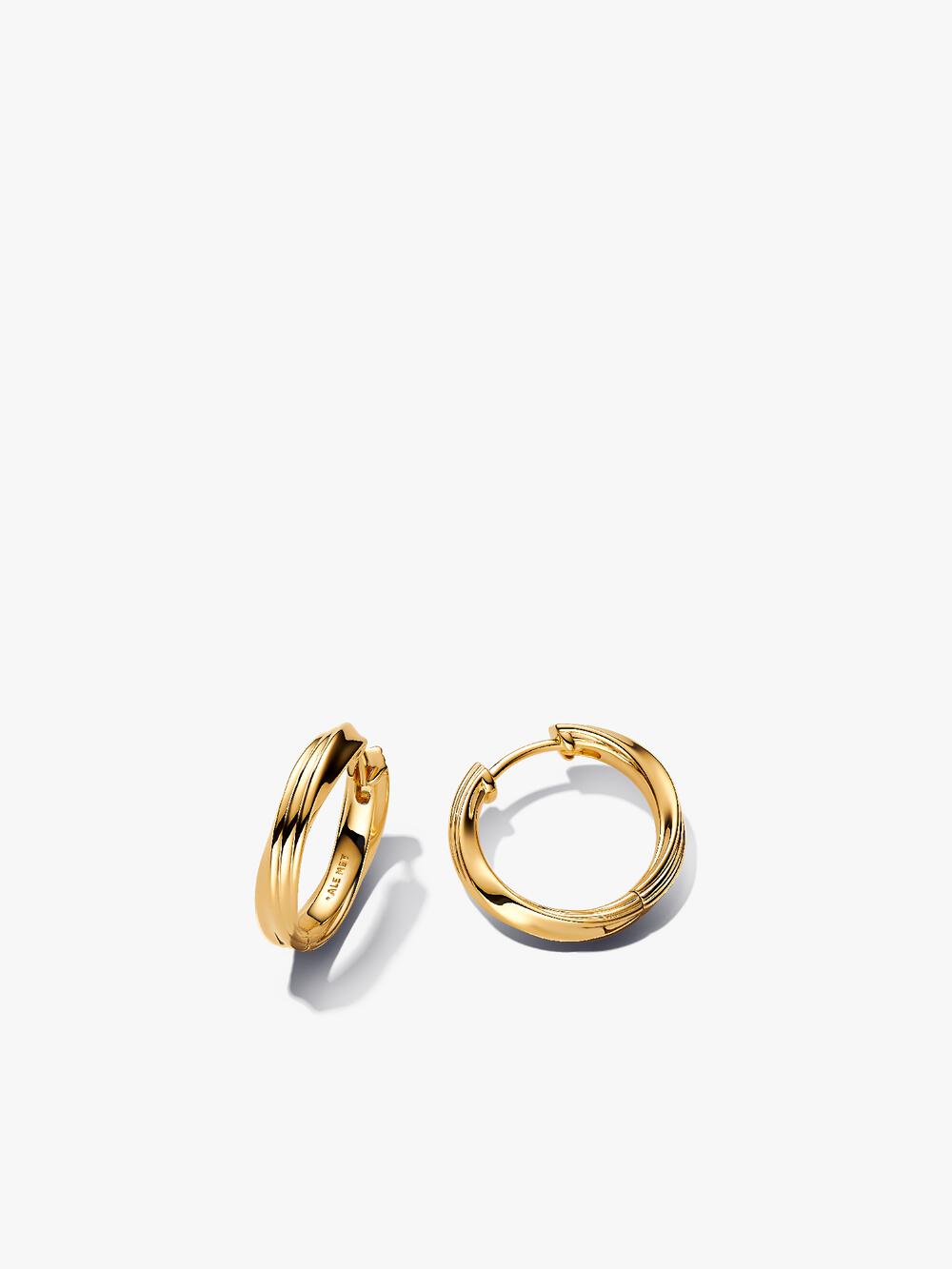 Round Huggie Hoop Earrings N7 Ue
