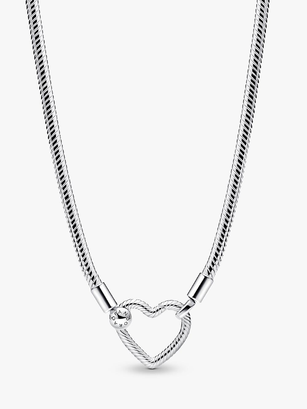 Heart Closure Snake Chain Necklace G3 3C