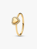 Engravable Heart Halo Ring Z8 I8
