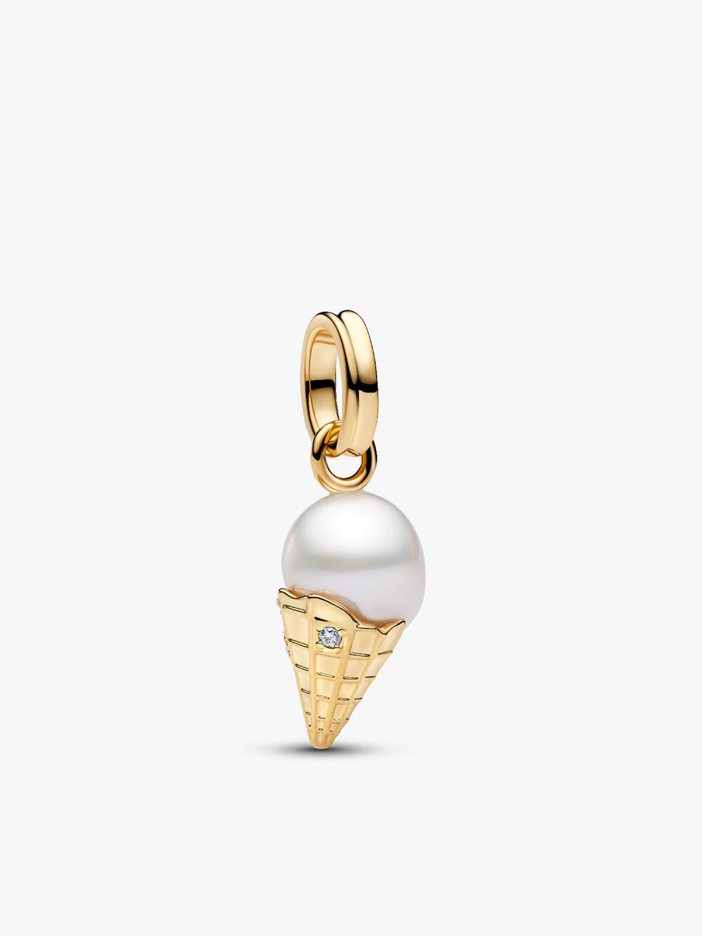 Treated Freshwater Cultured Baroque Pearl Submarine Dangle Charm E3 mJ