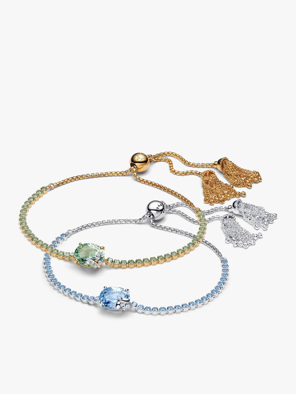 Two-tone Pavé Cuban Chain Bracelet T9 PQ