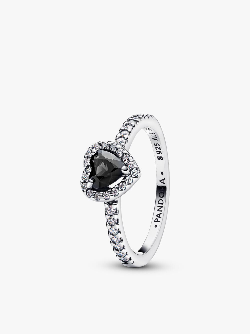 Double Heart Sparkling Ring A7 hC