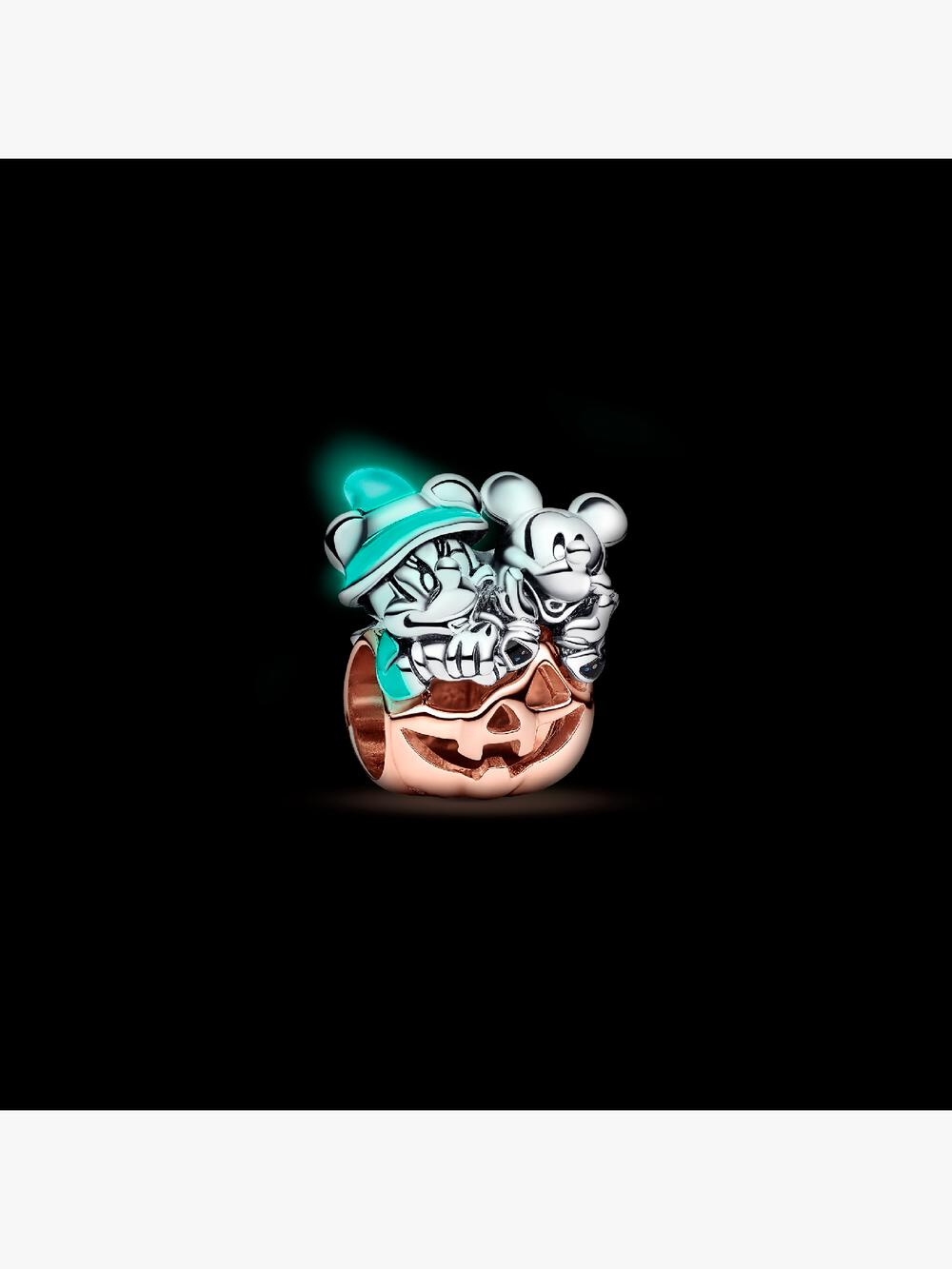 FINAL SALE - Disney Mickey Mouse & Minnie Mouse Halloween Pumpkin Charm O7 du