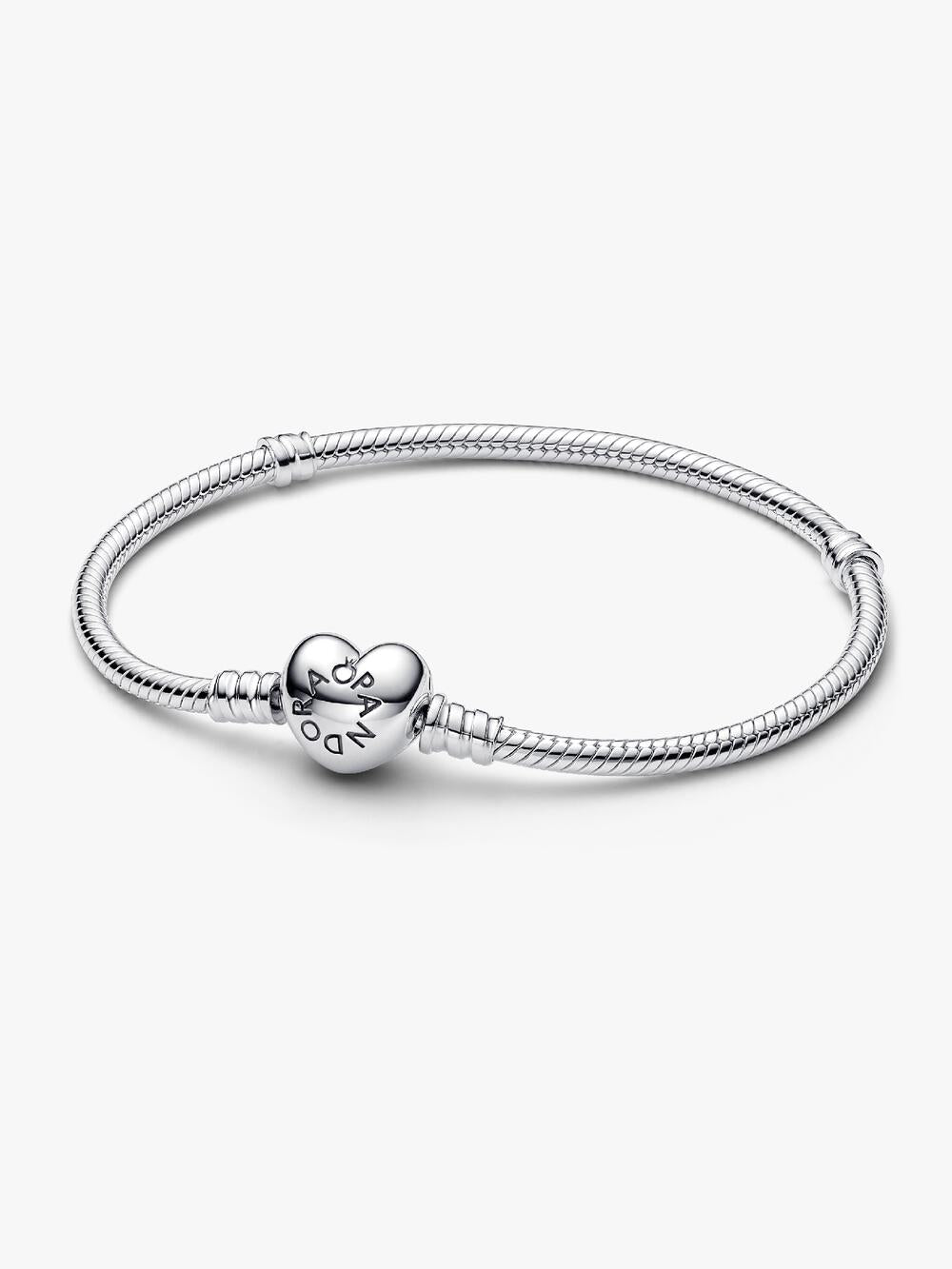 Moments Heart & Snake Chain Bracelet C3 3k