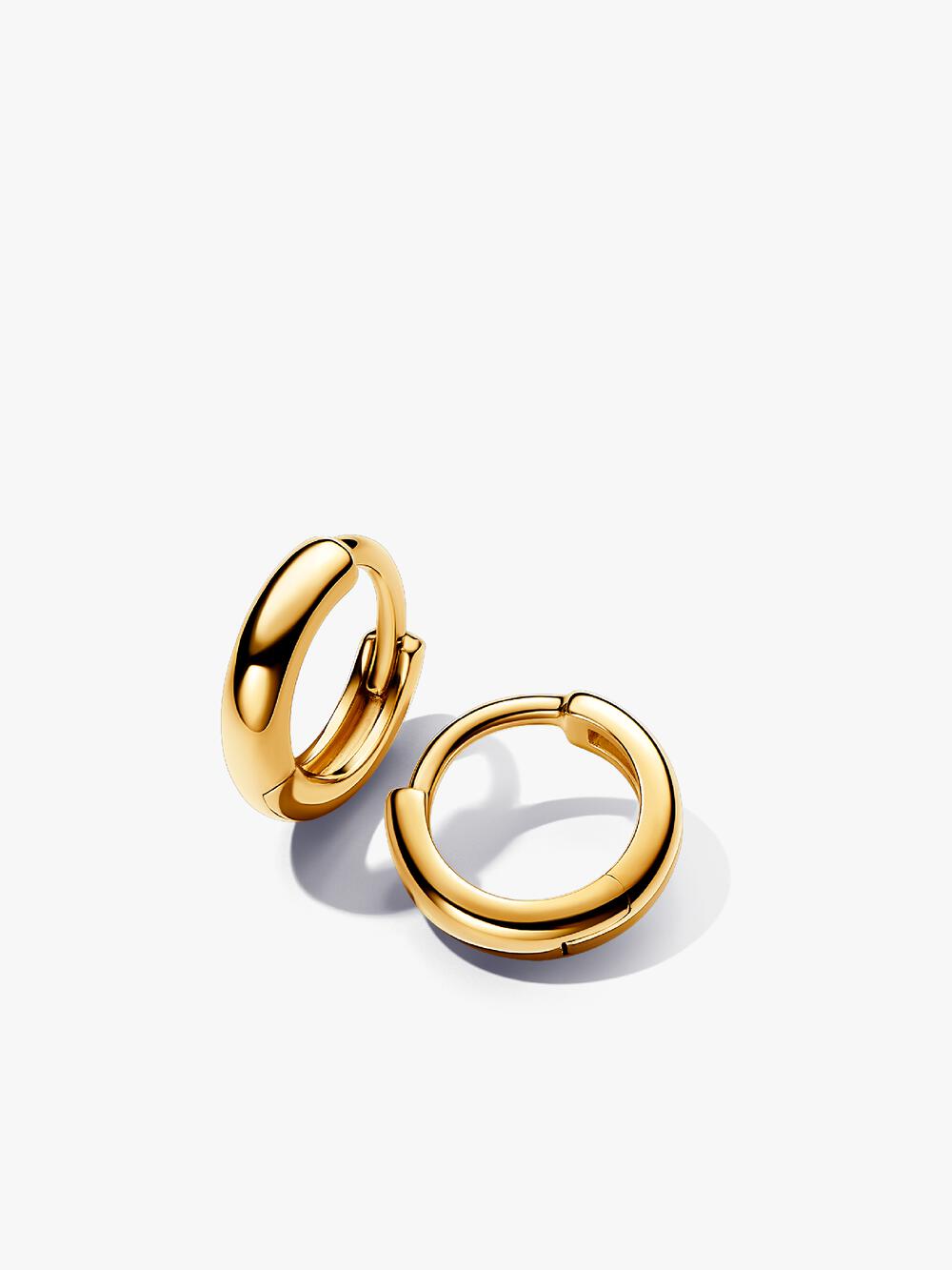 Round Huggie Hoop Earrings N7 Ue
