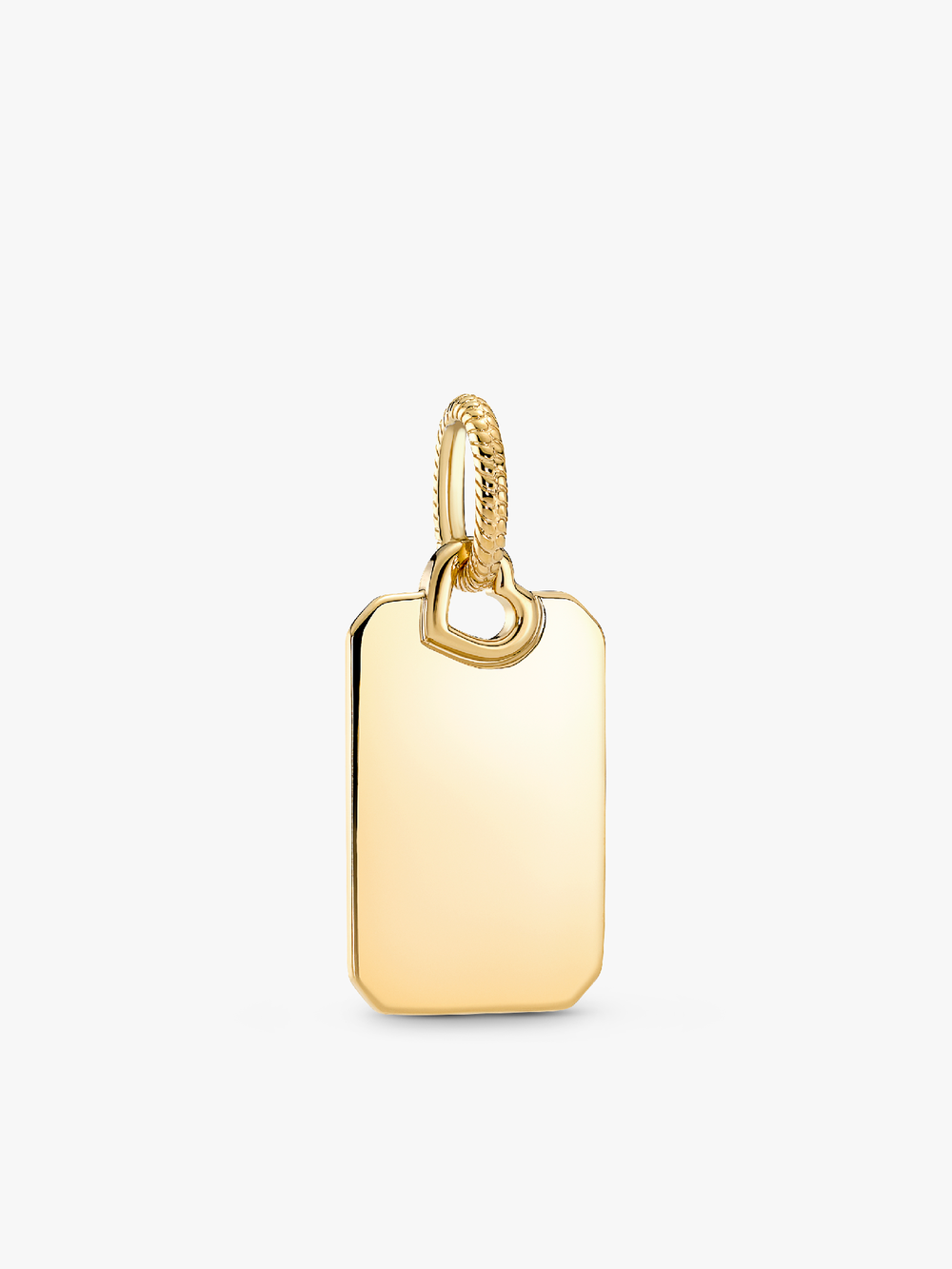 Engravable Rectangle Tag Pendant Necklace Set O8 VE