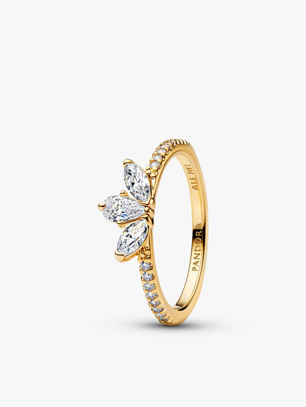 Double Heart Sparkling Ring P3 Kr