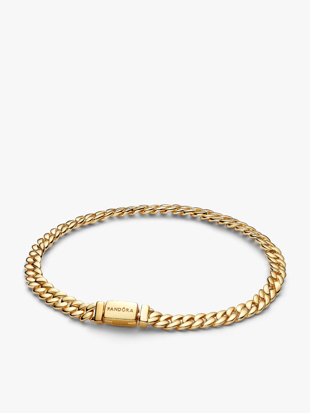 Two-tone Pavé Cuban Chain Bracelet T9 PQ