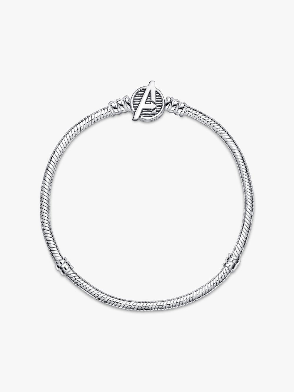 Moments Marvel The Avengers Logo Clasp Snake Chain Bracelet J1 rn