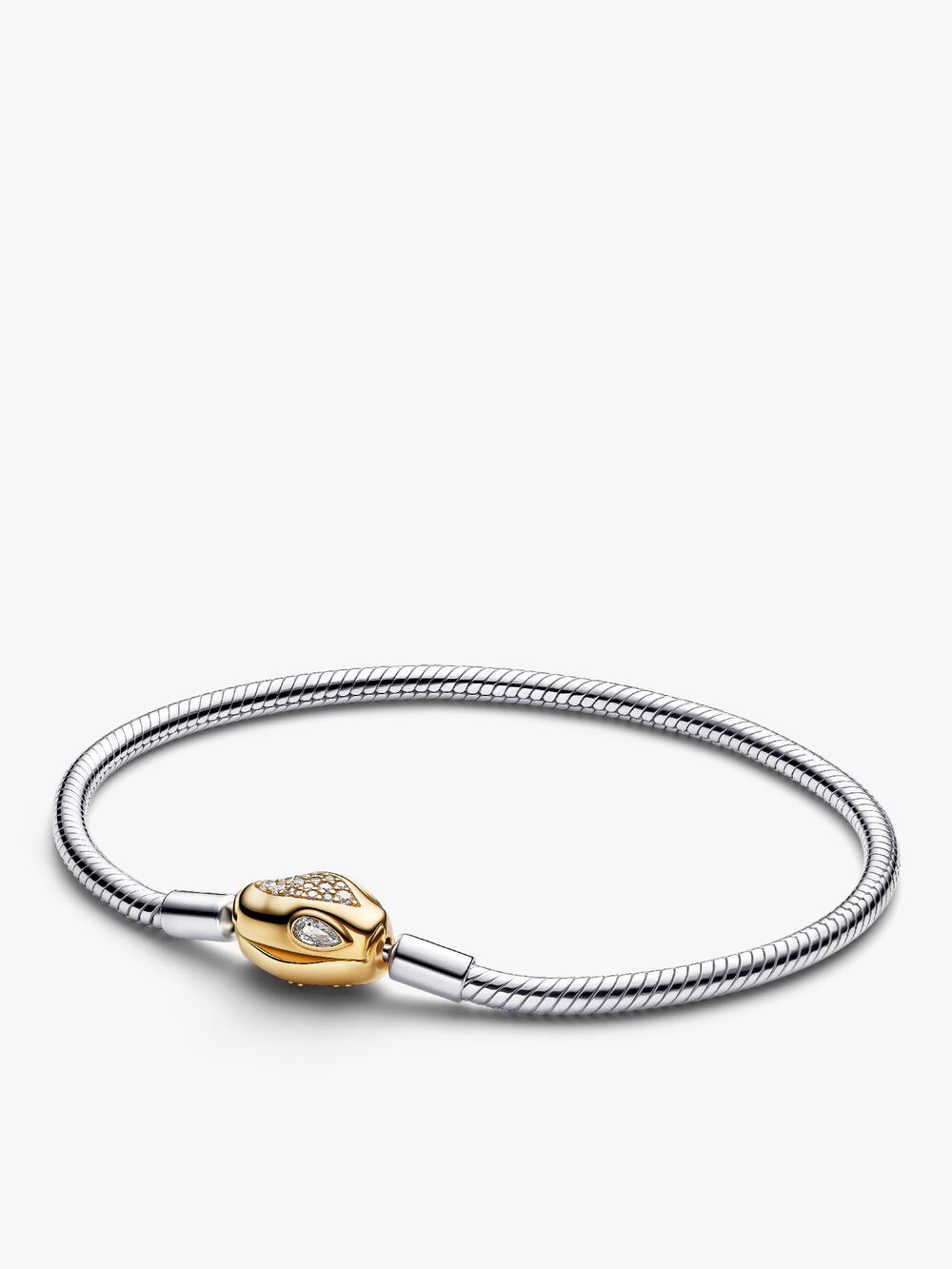 Moments Heart Closure Snake Chain Bracelet T2 vY