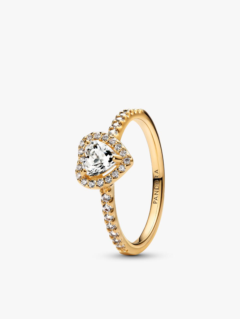 Double Heart Sparkling Ring P3 Kr