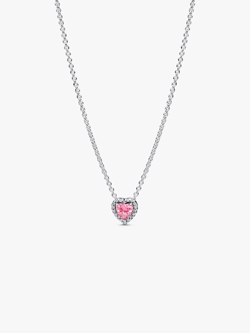 Pink Elevated Heart Necklace G4 3S