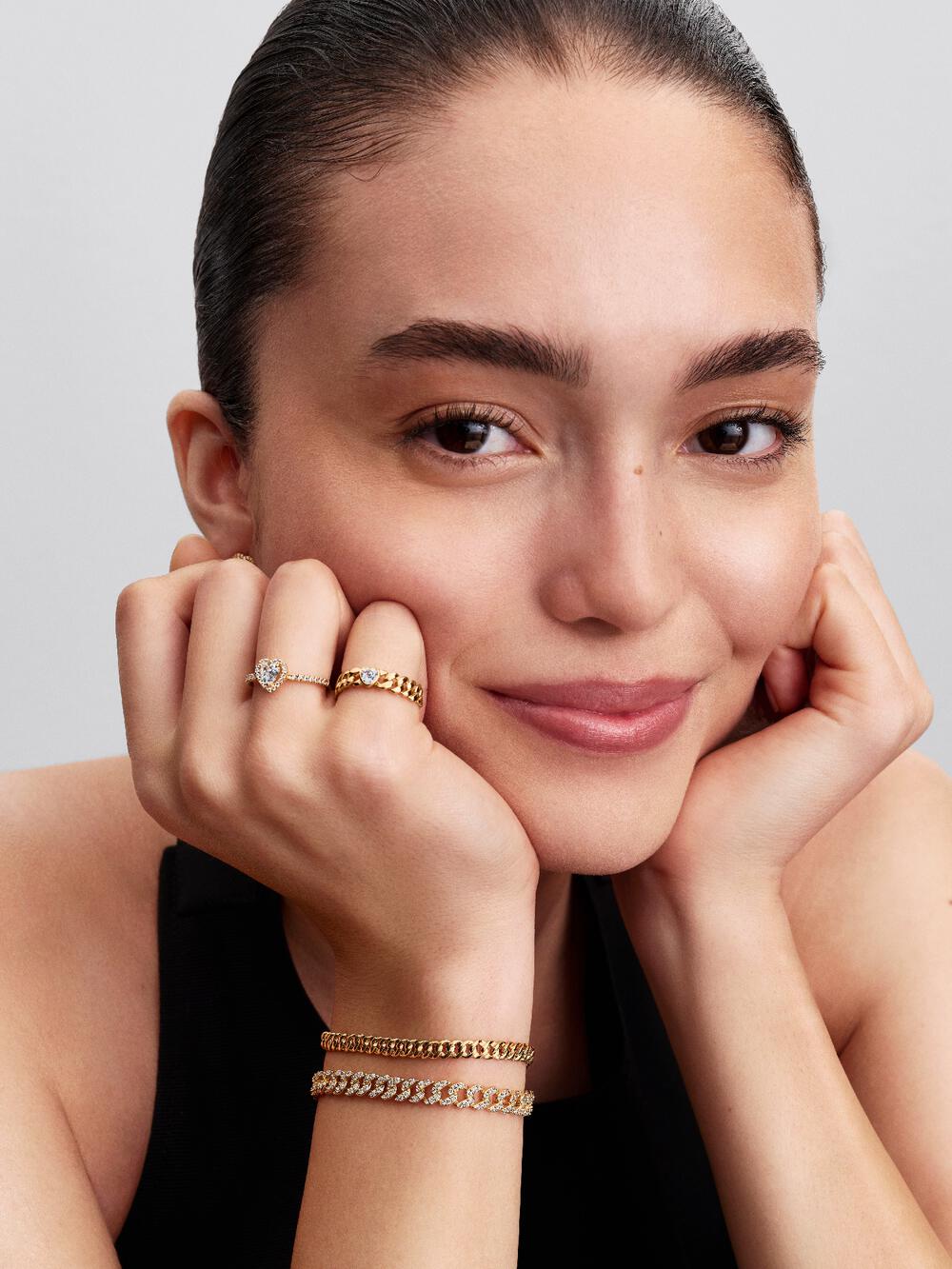 Heart Cuban Chain Ring Z7 LG