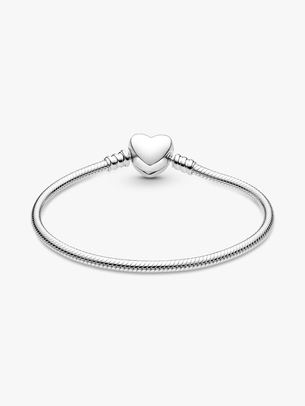 Moments Engravable Heart Clasp Snake Chain Bracelet R8 NL