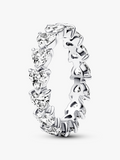 Band of Clear Hearts Ring J9 ts