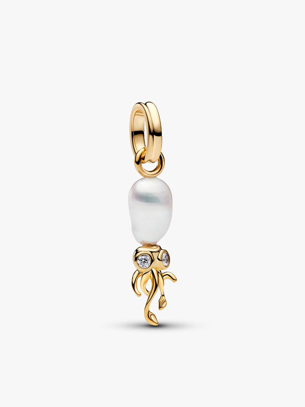Treated Freshwater Cultured Baroque Pearl Mushroom Dangle Charm S1 Kg