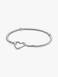 Moments Heart Closure Snake Chain Bracelet F8 84