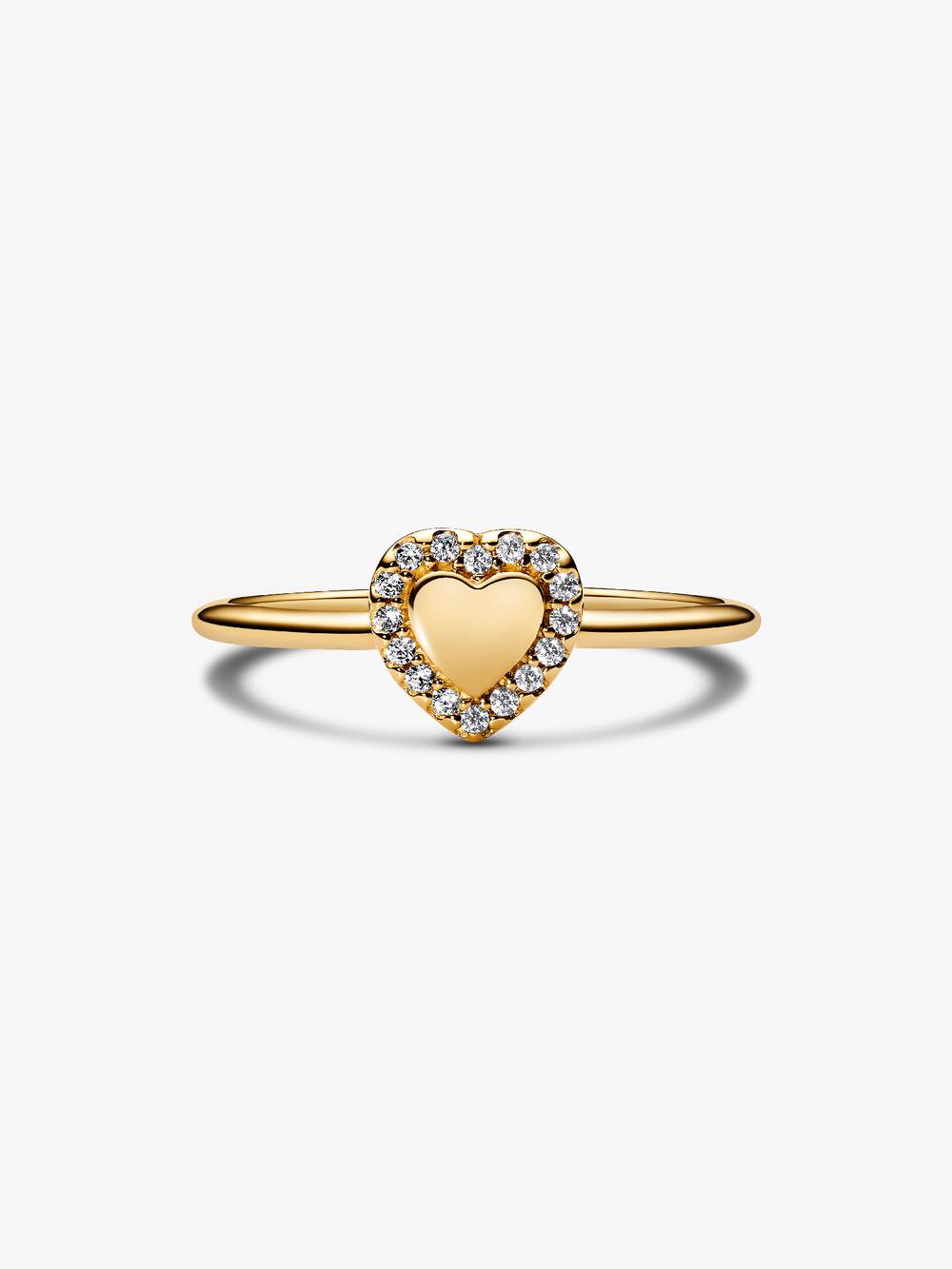 Engravable Heart Halo Ring Z8 I8