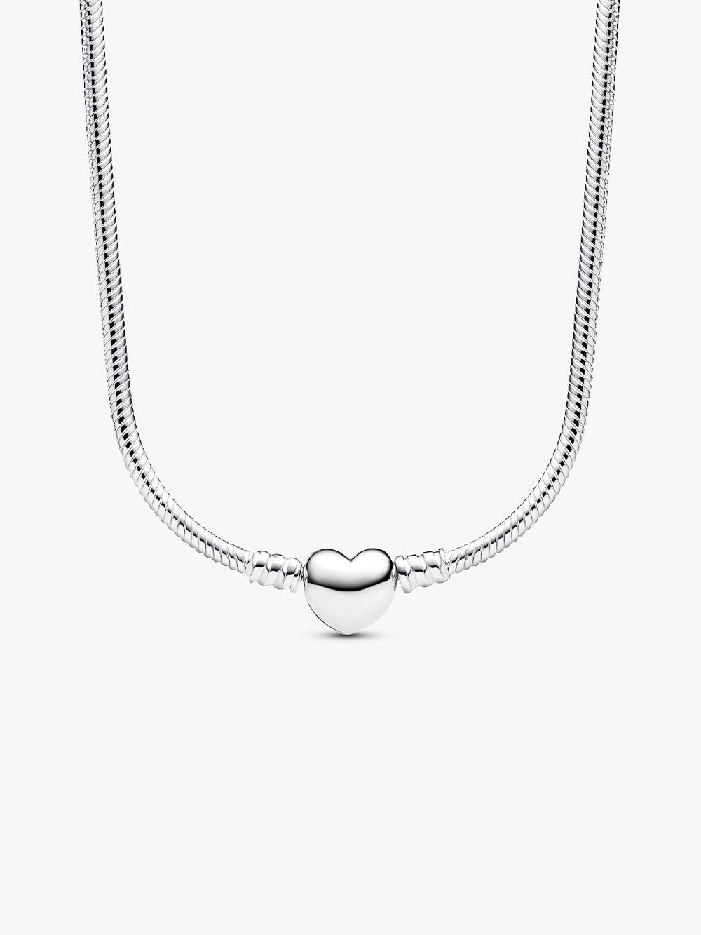 Moments Heart Clasp Snake Chain Necklace H5 hH