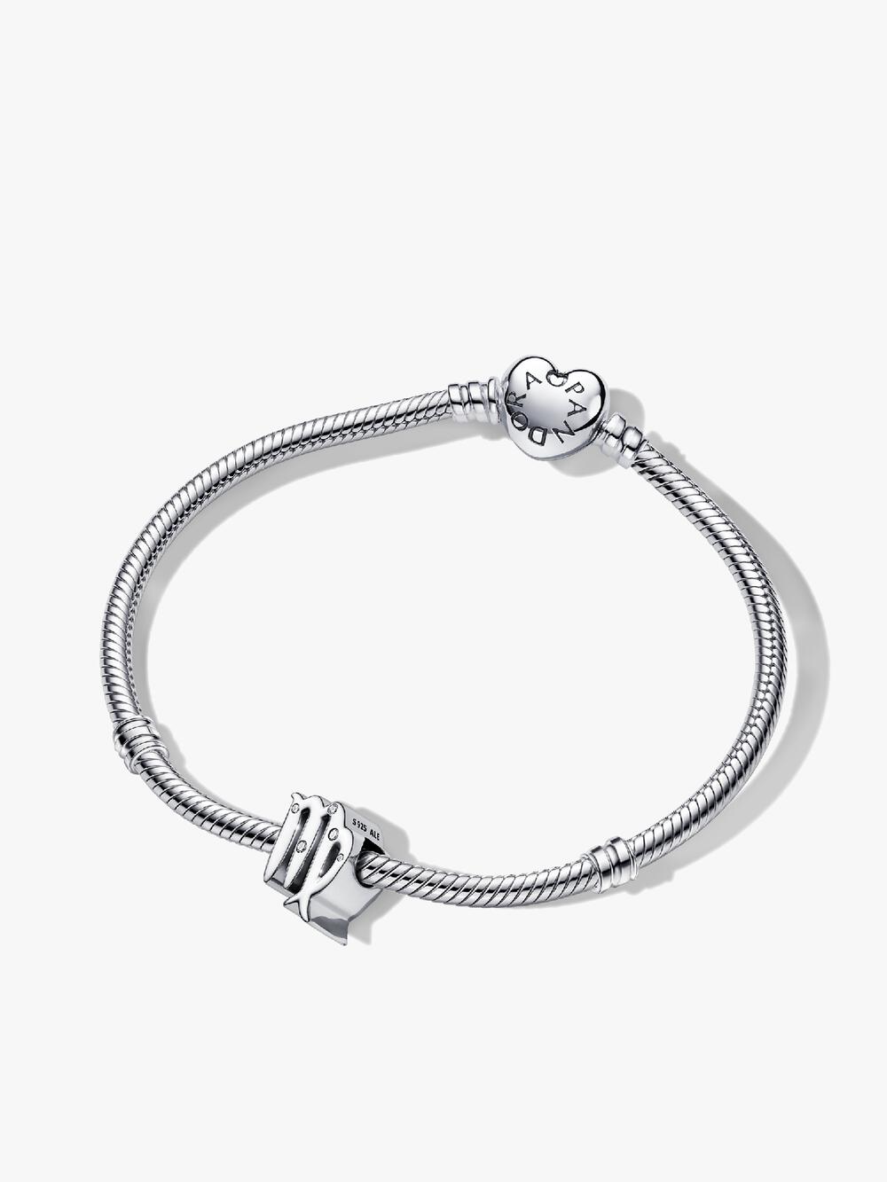 Engravable Heart Tag Dangle Charm Bracelet Set T7 5u