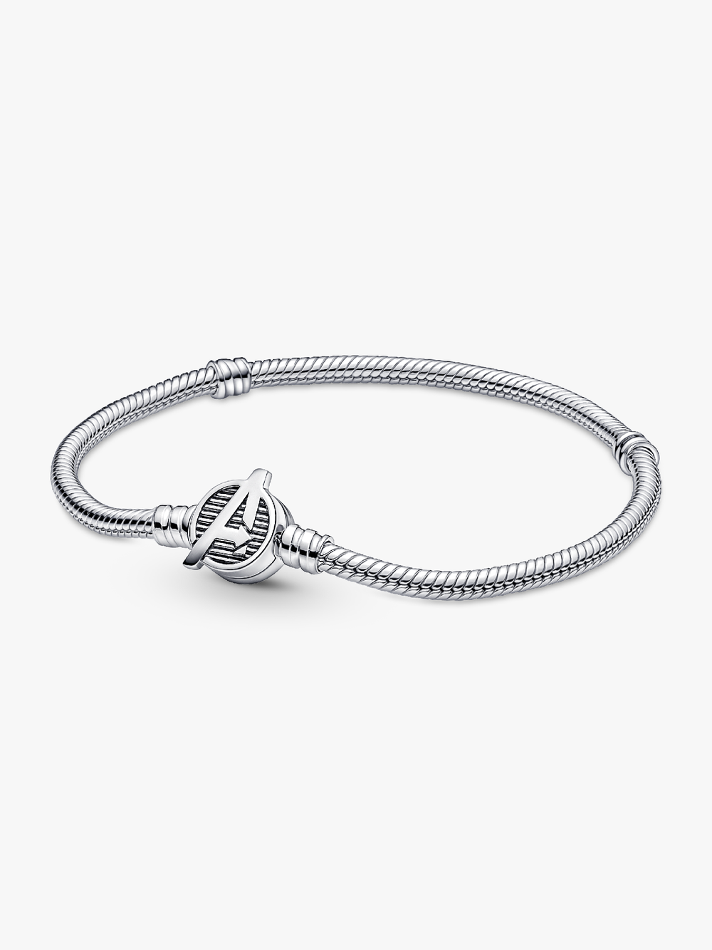 Moments Marvel The Avengers Logo Clasp Snake Chain Bracelet J1 rn