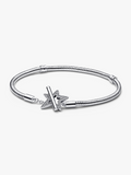 Moments Asymmetric Star T-bar Snake Chain Bracelet G4 ij