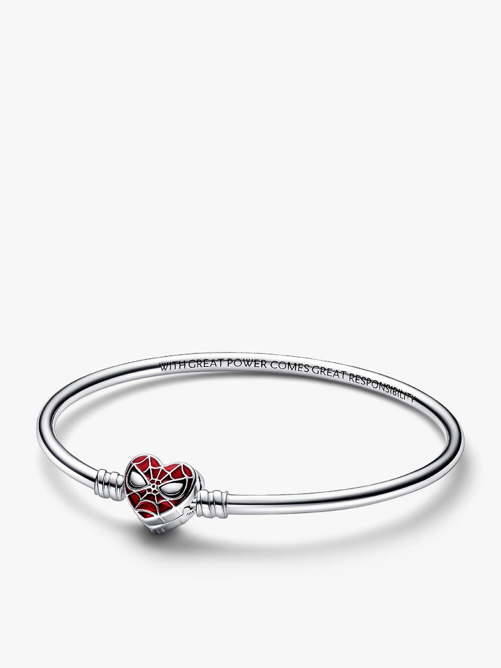 Moments Marvel The Avengers Logo Clasp Snake Chain Bracelet J1 rn