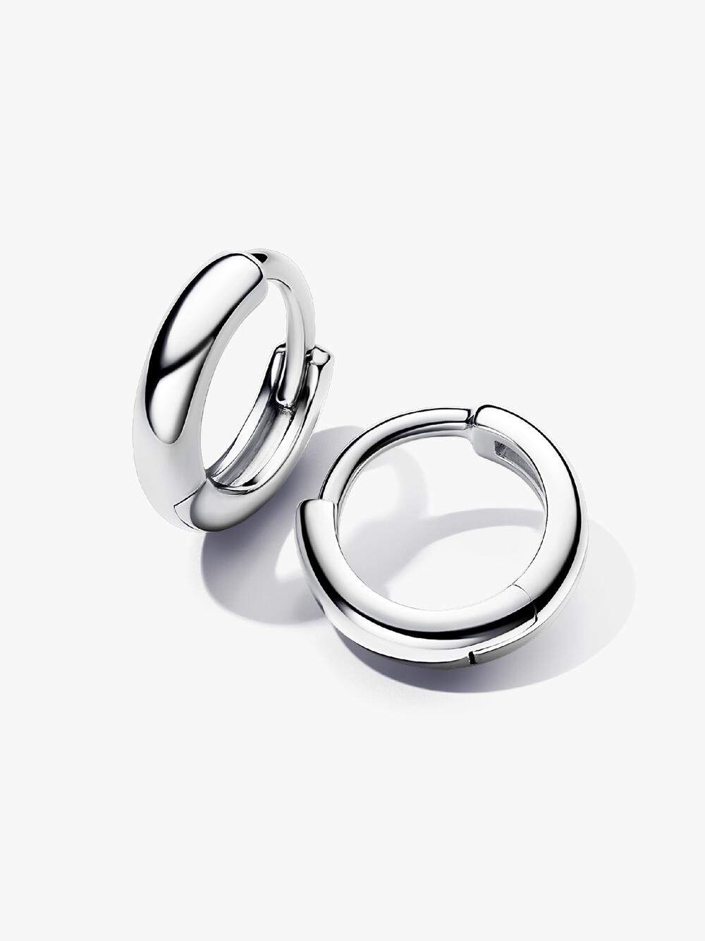 Round Huggie Hoop Earrings N7 Ue