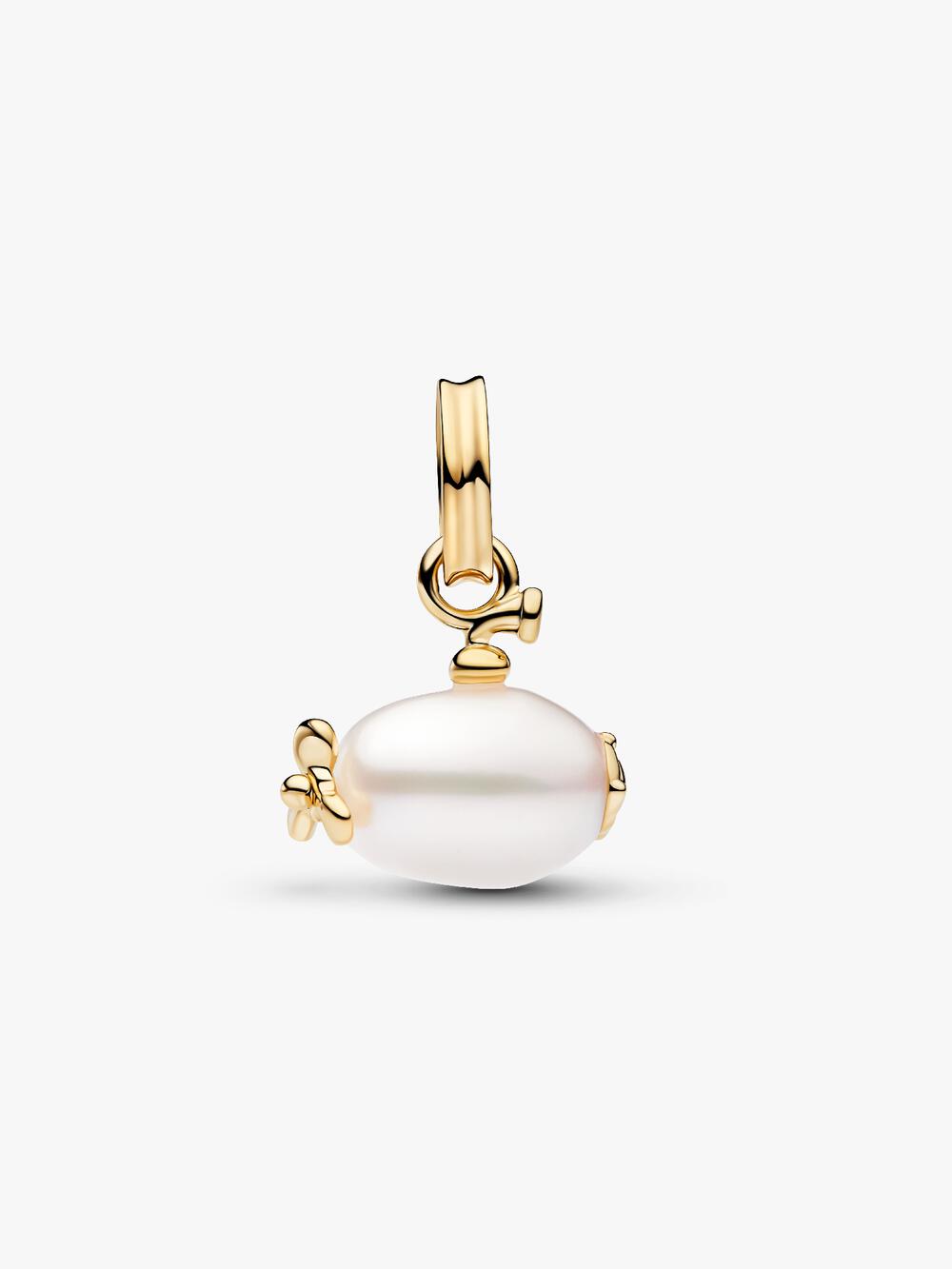Treated Freshwater Cultured Baroque Pearl Submarine Dangle Charm E3 mJ