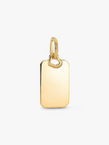 Engravable Rectangle Tag Pendant U5 Cs