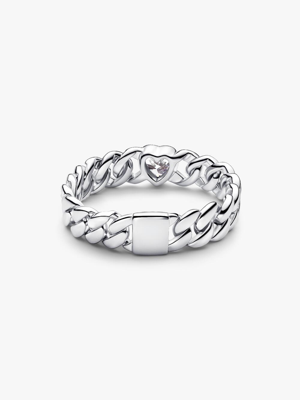 Heart Cuban Chain Ring T4 1Q