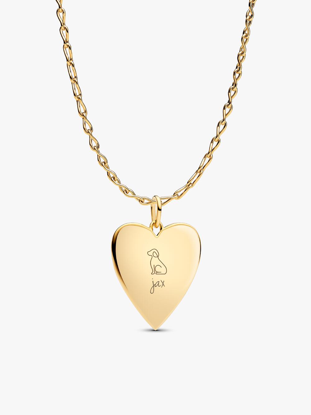 Engravable Rectangle Tag Pendant Necklace Set O8 VE
