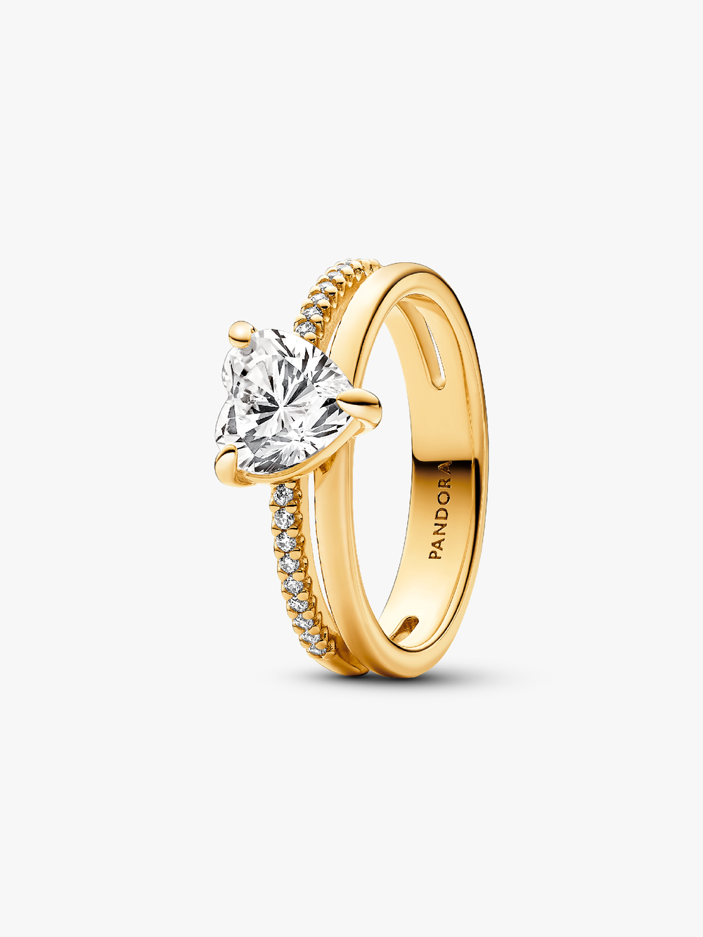 Double Band Heart Ring I9 dj