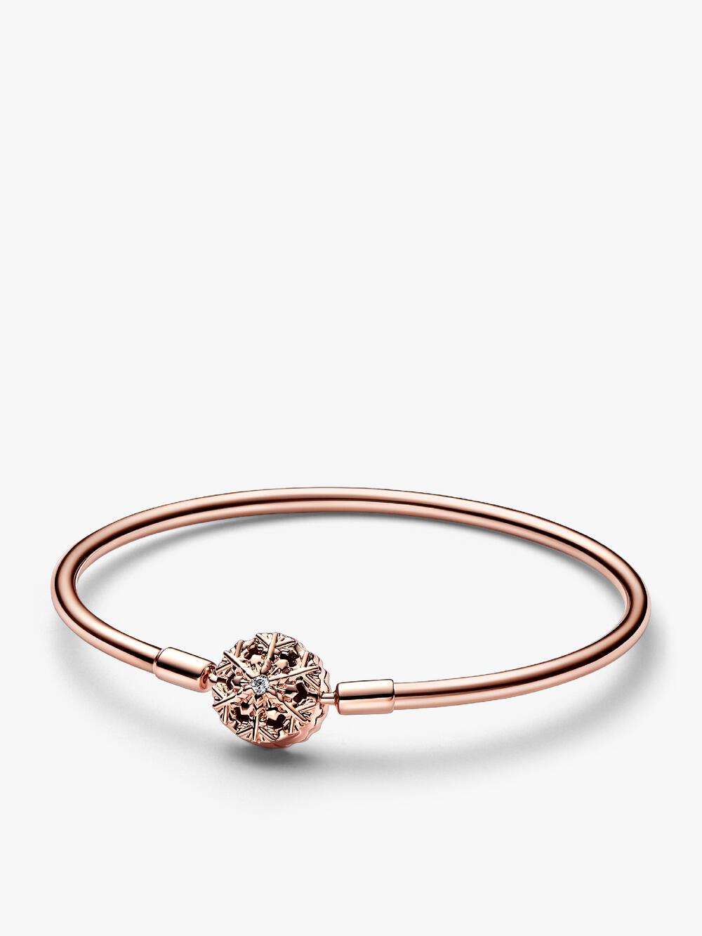 Moments Heart T-Bar Snake Chain Bracelet E8 QE