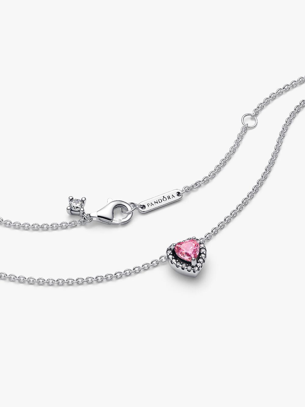 Pink Elevated Heart Necklace G4 3S