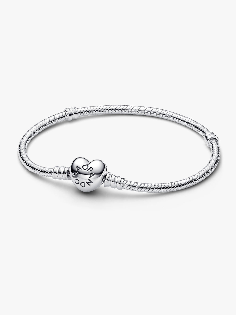 Moments Heart & Snake Chain Bracelet C3 3k